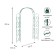 Sadovaya arch, collapsible, 230 × 125 × 36.5 cm, metal, green