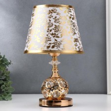 Highlight lamp with LED 58081/1 E27 40W Gold 20.5x20.5x35.5 cm Risalux