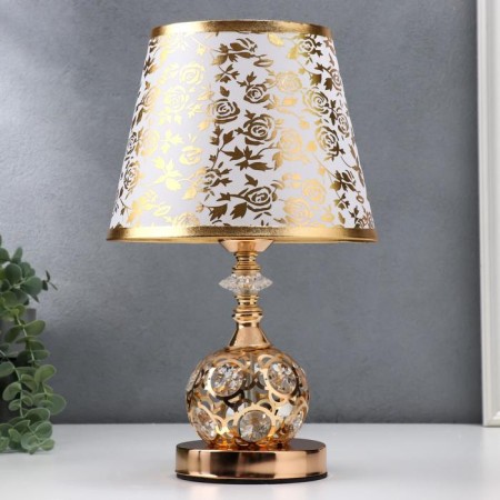 Highlight lamp with LED 58081/1 E27 40W Gold 20.5x20.5x35.5 cm Risalux
