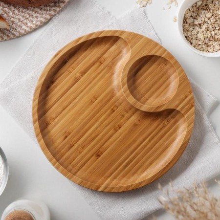 Serve dish, 2 sections, d = 25 cm