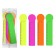 A set of 4 bookmarks of plastic Erichkrausematt Neon, scale 15cm, mix