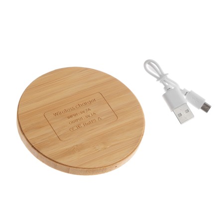 Luazon LCC-76, 1 A, USB-MicroUSB wireless charger, light brown-4