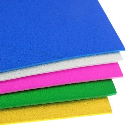 Foamiran Metallized A3, 2 mm, set of 5 sheets x 5 colors, Devente-11