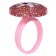 A set of rings on the holographic substrate "Pony" 5 pcs, My Little Pony mix