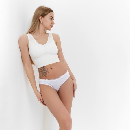 Top female, white color, size 42-46-4