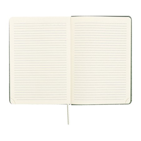 Delicidal of a non -combined A5 136 sheets, leatherette Devente. Clair, solid cover with foam rubber, perforation, liesse, block 70, green-10