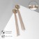Earrings hanging "tiger" chains, color gold, 12 cm