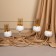 Climber metal, glass "plexus" for 4 candles 47 x 10 x 28 cm