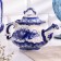 Teapot "Morning", Small, Gzhel, Porcelain, 12x15 cm