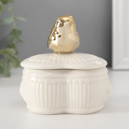 Coramics Coramics "Bird Provence" White 9.5x9.3x9 cm-2