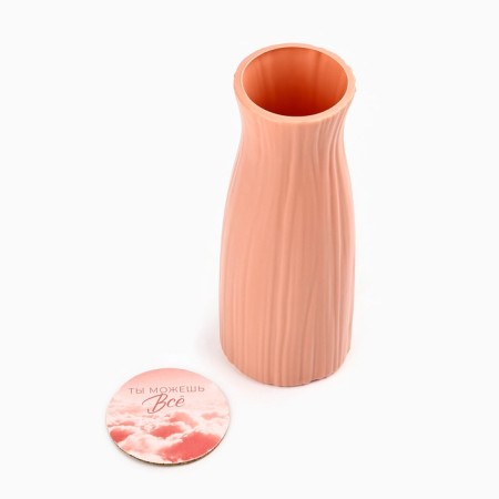 Vase for flowers with a stand “You can do everything”, 22 x 7.5 cm-3