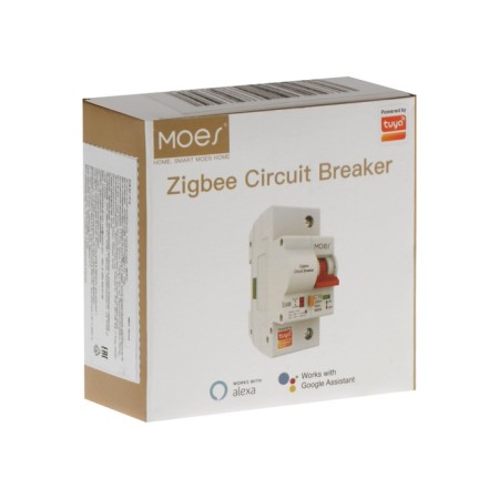 Smart circuit breaker MOES ZCB-SC-1, 16A, Zigbee, overload protection, voice control-1