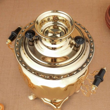 Samovar "Gold", oval, with automatic shutdown, 3 l, electric-2