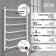 Electric towel Zein PE-06 Victoria, 500x800 mm, 6 crossbars, white