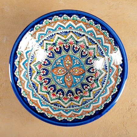 Buditsa Rishtan ceramics "Patterns", 28 cm, mix-5