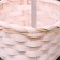 A set of baskets of woven, white, bamboo, 3 pcs.