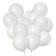 Latex ball 12 ", pastel, set 12 pcs., White color
