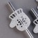 Pipe for cocktail "mittens", in the set 6 pcs., Silver