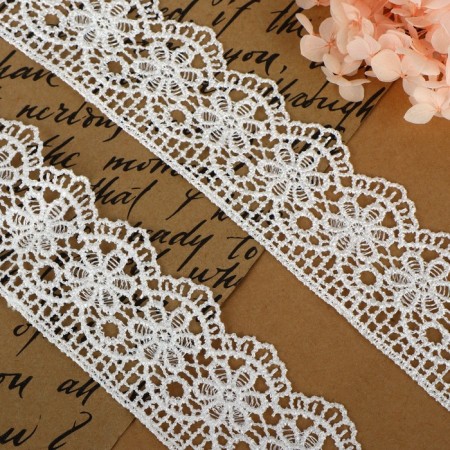 Hypure lace, 45 mm × 6.8 ± 0.5 m, white color-1