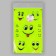 Reflective stickers "Smiley", d = 7.5/5.5/2 cm, 11 pcs on the sheet, yellow color