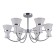 Economic light lamp 69500/6CR WT, E14 6x40W, color chromium