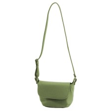 Female bag, artificial leather, olive 22x10x18 cm