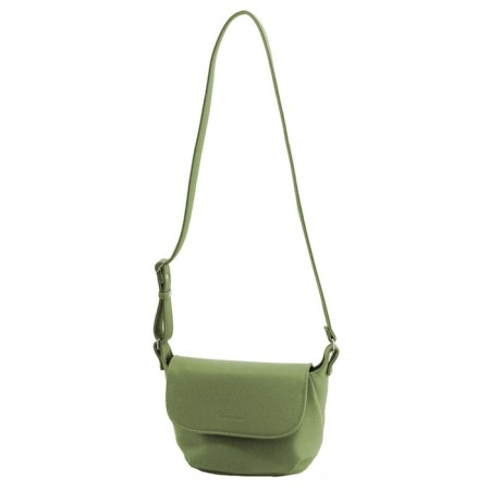 Female bag, artificial leather, olive 22x10x18 cm