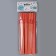 Cocktail tubes with corrugation, in a set 25 pieces, pink color