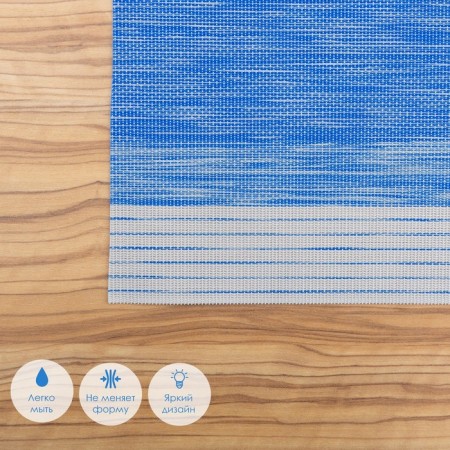 Serving napkin on the Cosmos table, 45 × 30 cm, blue color-3