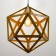 Lamp Bayerlux "Geometry" E27 1x40W yellow 35x35x35-135 cm