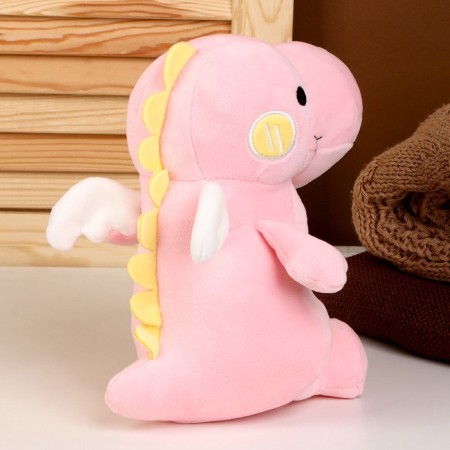 Soft toy "Dino", 23 cm, pink color-3