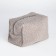 Women's road cosmetic bag with a Textura lining, gray color