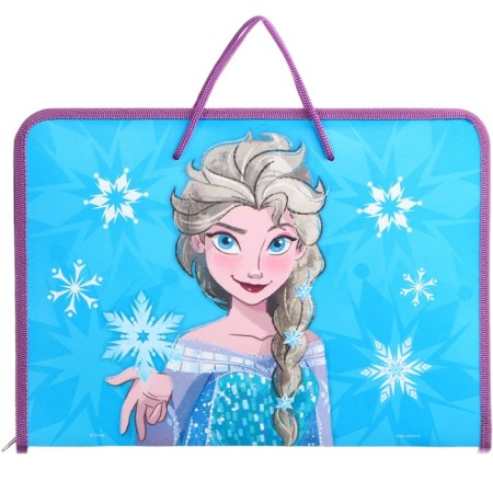 Plastic folder with A4 handles, on lightning, cold heart-5