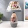 Lamp table ceramics "Bouquet with peonies" E14 220V 37x25x25 cm Risalux