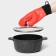 Mitten for hot share "Profi", silicone, 26.5 × 18.5 × 1.5 cm, with a cuff, color mix