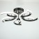 Causteen with FDD "Sylvia" 5xled 70W 3000-6000k Dimmer, chrome 56x56x11 cm Bayerluux
