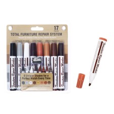 A set of markers and crayons for furniture, 8 colors, with a sharpener