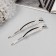 Invisibility for hair "Kalie" (set 2 pcs) arc, 6 cm, silver