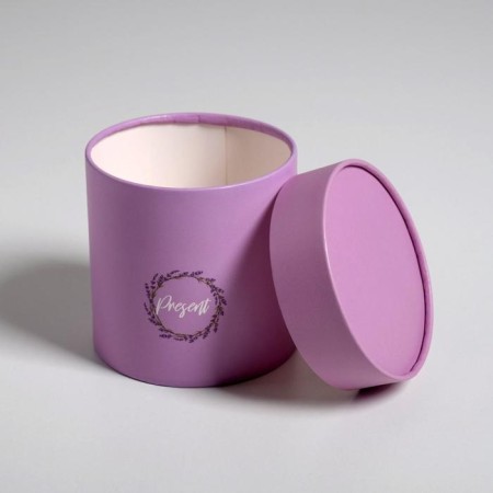 A set of boxes of thin cardboard 2 in 1, gift packaging, Lavender, 12 x 12, 15 x 15 cm-6