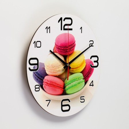 Watch wall-mounted kitchen "macaroons", silent, d-24 cm-1