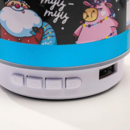 New Year's portable column "Light this year", Bluetooth, USB, 6.9 x 6.9 x 5.2-5