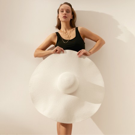 Women's hat minku, col. White, rr 58-1