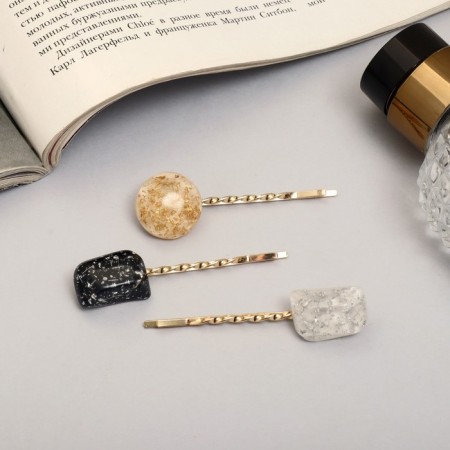 Invisibility for hair "Silva" (set 3 pcs) 5.5 cm