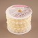Pearls on threads, flat, 10 mm, 9 ± 1 m, milk color