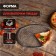 Pizza baking uniform, d = 23 cm, silver color