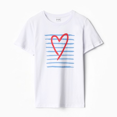 T -shirt female, white color, size 48-5