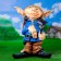 Garden Lanter "Troll with a Lantern" 45x32x58cm