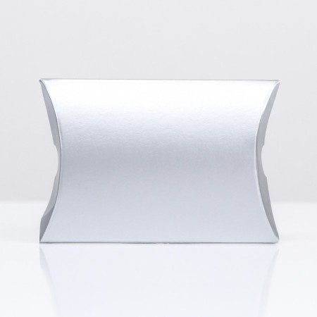 Folding box, pillow, silver, 11 x 8 x 2 cm,-1