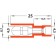 Clotted plug-in-insulated plug 4 mm 0.5-1.5 mm² (RShPi-P 1.5-4/RSHIPP 1.25-4) red