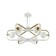 Avola chandelier, 6x40W G9, white color, gold